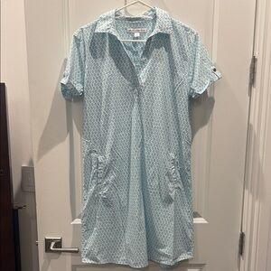 Southern Tide Light Blue Patterned Dress